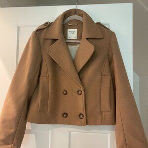 Abercrombie & Fitch Cropped Wool Coat